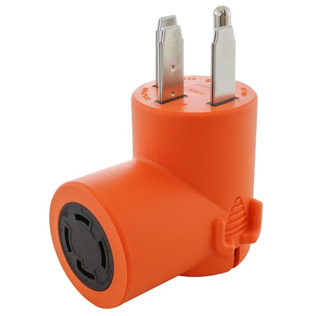 Ac Works Plug Adapter, L14-30R, 14-50P, L14-30P, 14-50P, 0 ft., Orange AD1450L1430